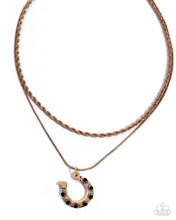 Load image into Gallery viewer, Horseshoe Haven Black Necklace