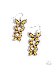Load image into Gallery viewer, Fluttering Fantasy Yellow Earrings