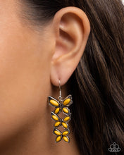 Load image into Gallery viewer, Fluttering Fantasy Yellow Earrings