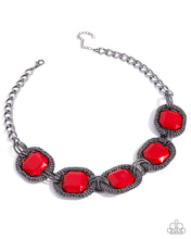 Load image into Gallery viewer, Framing Fanatic Red Necklace