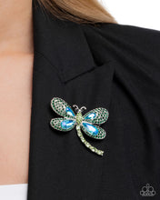 Load image into Gallery viewer, Divine Dragonfly Green Brooch