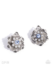 Load image into Gallery viewer, Devoted Dazzle Blue Clip-On Earrings