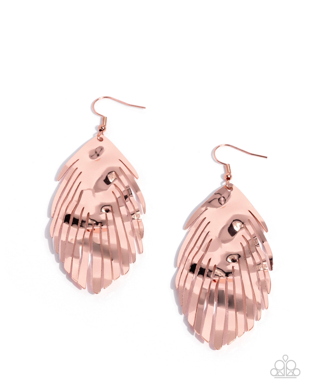 Acutely Abstract Copper Earrings
