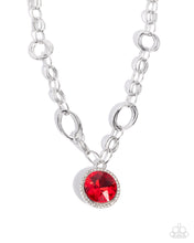 Load image into Gallery viewer, Sophisticated Statement Red Necklace