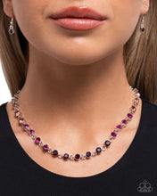 Load image into Gallery viewer, Mesmerizing Model Purple Necklace