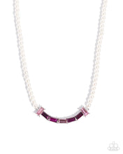 Load image into Gallery viewer, Eloquent Emeralds Pink Necklace
