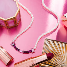 Load image into Gallery viewer, Eloquent Emeralds Pink Necklace