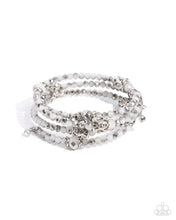 Load image into Gallery viewer, Sensible Shimmer Silver Coil Bracelet