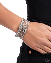 Load image into Gallery viewer, Sensible Shimmer Silver Coil Bracelet