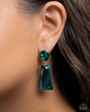 Load image into Gallery viewer, Carefree Character Green Earrings