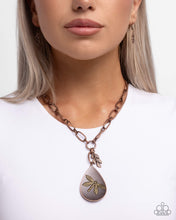 Load image into Gallery viewer, Deluxe Dragonfly Copper Necklace