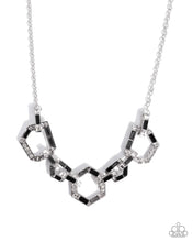 Load image into Gallery viewer, Geometric Glitter Black Necklace
