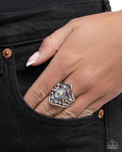 Load image into Gallery viewer, Sophisticated Shield Blue Ring