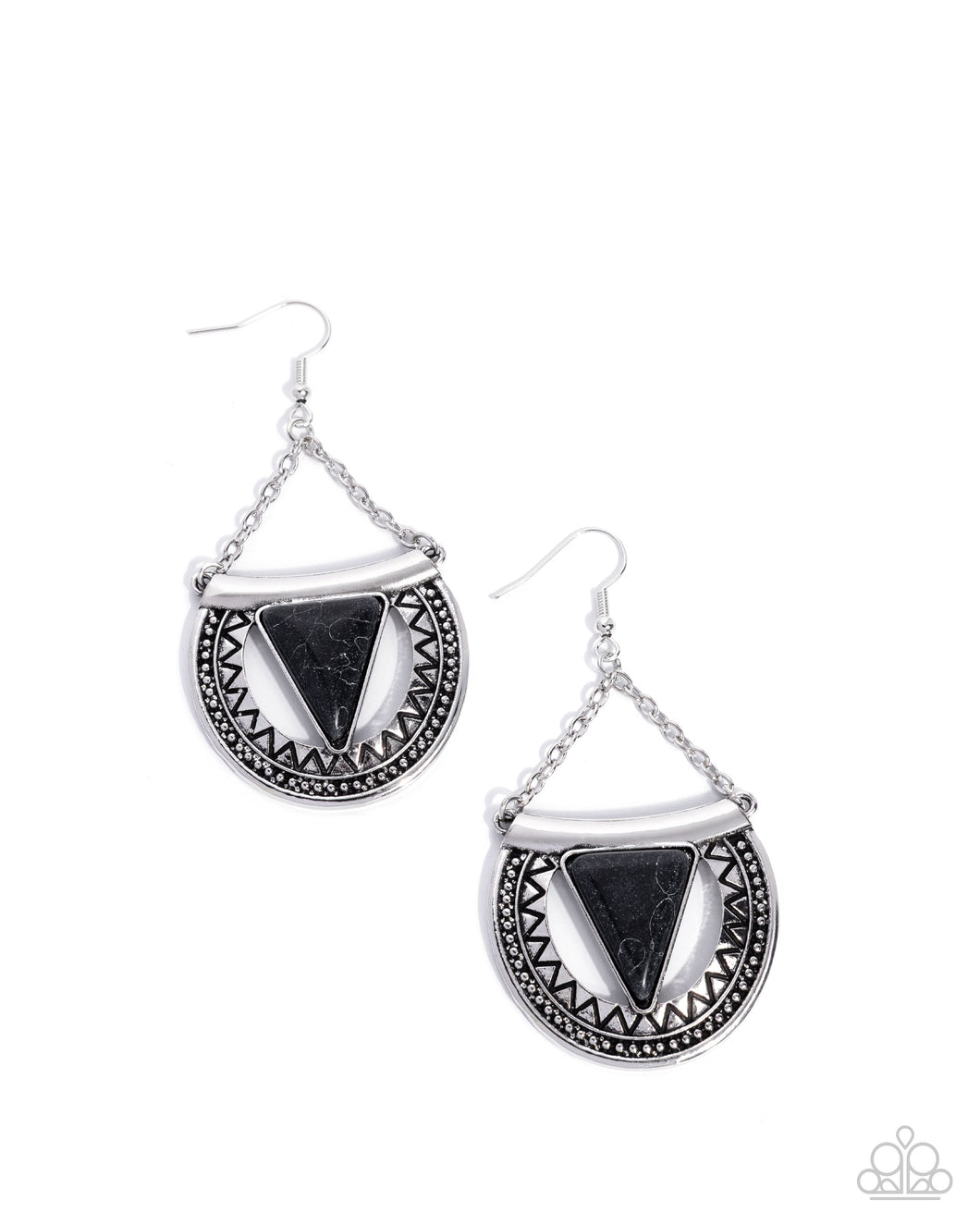 Adorably Ancient Black Earrings