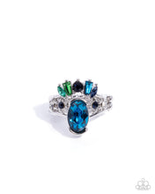 Load image into Gallery viewer, Sovereign Shapes Blue Skinny Ring