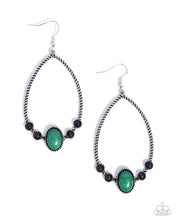 Load image into Gallery viewer, Coiled Craze Green Earrings
