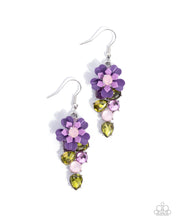 Load image into Gallery viewer, Blooming Ballad Purple Earrings