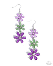 Load image into Gallery viewer, Blooming Bombshell Purple Earrings