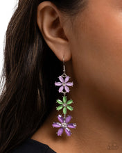 Load image into Gallery viewer, Blooming Bombshell Purple Earrings