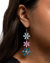 Load image into Gallery viewer, Blooming Bombshell Blue Earrings