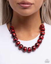 Load image into Gallery viewer, Swirled Serenity Red Necklace