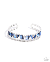 Load image into Gallery viewer, Sculpted Splendor Blue Cuff