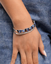 Load image into Gallery viewer, Sculpted Splendor Blue Cuff