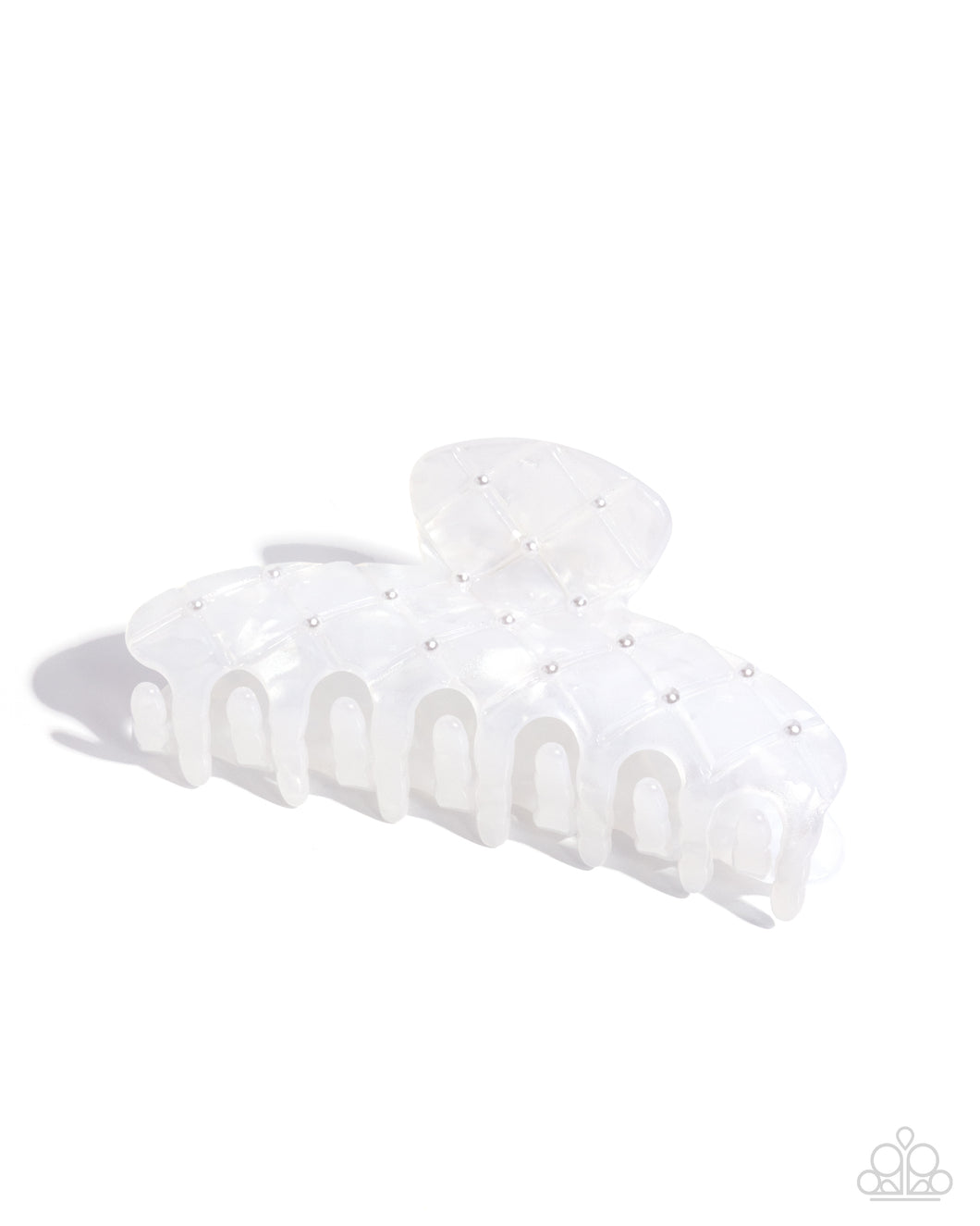 Precise Pearls White Hair Claw