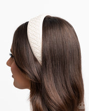 Load image into Gallery viewer, Woven Wellness White Headband