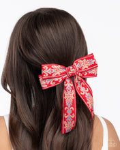 Load image into Gallery viewer, Printed Parlor Red Hair Bow