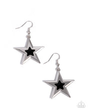 Load image into Gallery viewer, Self-Assured Stars Black Earrings