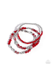 Load image into Gallery viewer, Friendly Facets Red Bracelet