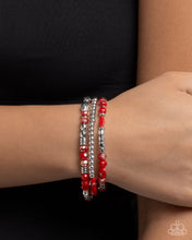 Load image into Gallery viewer, Friendly Facets Red Bracelet