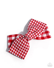 Load image into Gallery viewer, Picnic Pattern Red Hair Bow