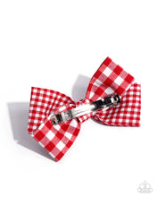 Load image into Gallery viewer, Picnic Pattern Red Hair Bow