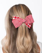 Load image into Gallery viewer, Picnic Pattern Red Hair Bow