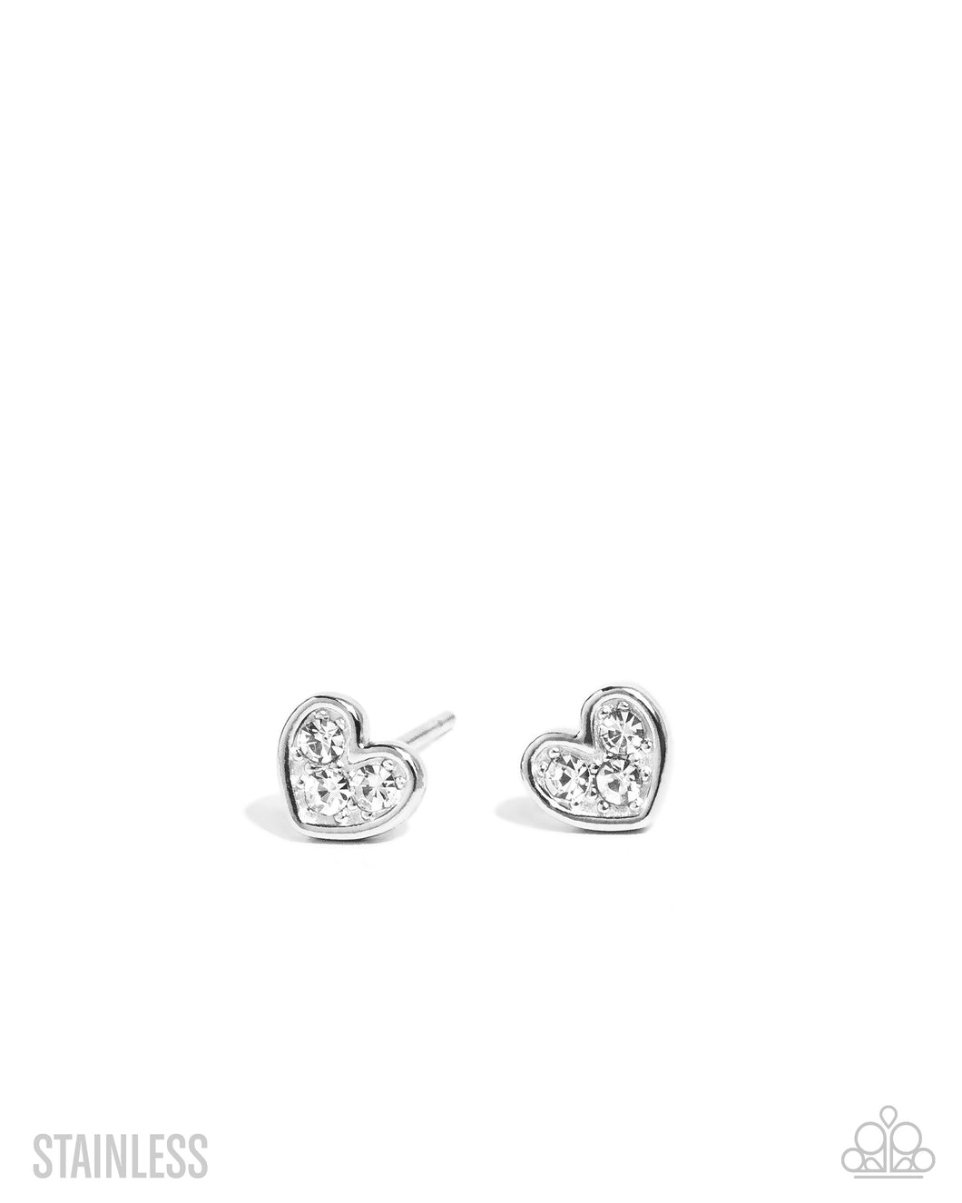 All My Affection White Post Earrings