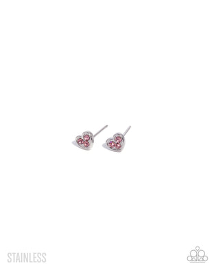 All My Affection Pink Post Earrings