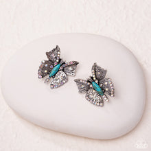 Load image into Gallery viewer, Hovering Harmony Blue Post Earrings