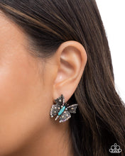 Load image into Gallery viewer, Hovering Harmony Blue Post Earrings