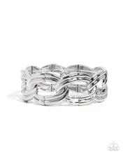 Load image into Gallery viewer, Weathered Workday Silver Bracelet