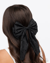 Load image into Gallery viewer, Here We BOW Again Black Hair Clip