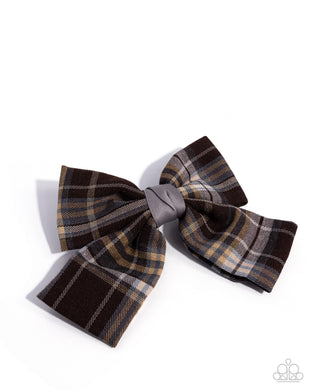Front BOW Seat Brown Hair Bow