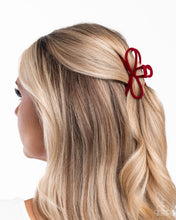 Load image into Gallery viewer, Merry BOW Round Red Hair Claw