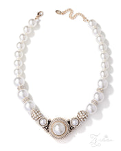 Load image into Gallery viewer, Dignified White/Gold Zi Necklace 2025