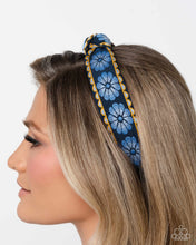 Load image into Gallery viewer, Blooming Business Blue Headband