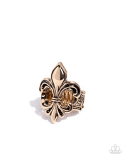 Load image into Gallery viewer, Fleur de Lis Gold Ring