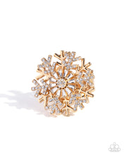 Load image into Gallery viewer, Snowflake Sensation Gold Ring