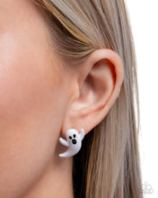 Load image into Gallery viewer, Ghost Hunter White Post Earrings
