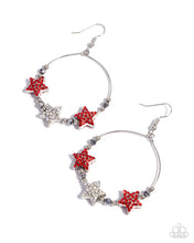 Load image into Gallery viewer, Country Countdown Red Earrings